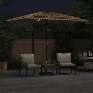 LED Sonnenschirm Braun 300x200 cm