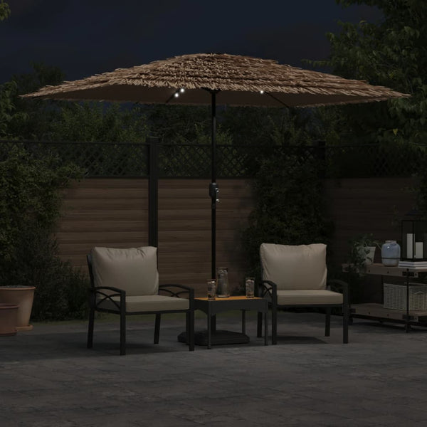 LED Sonnenschirm Braun 300x200 cm