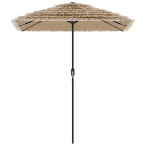 LED Sonnenschirm Braun 300x200 cm