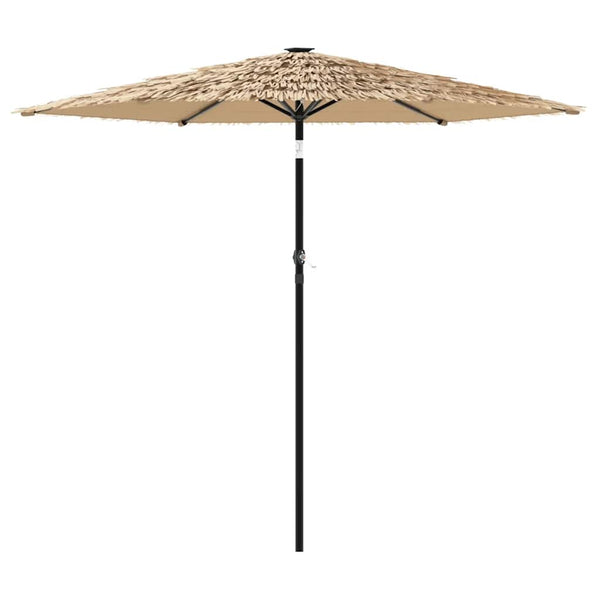 LED Sonnenschirm Braun 223x223 cm