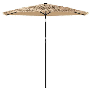 LED Sonnenschirm Braun 223x223 cm