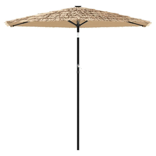 LED Sonnenschirm Braun 268x268cm