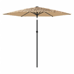 LED Sonnenschirm Braun 268x268cm