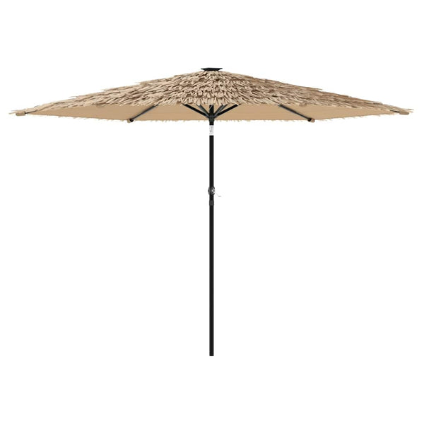 LED Sonnenschirm Braun 288x288cm