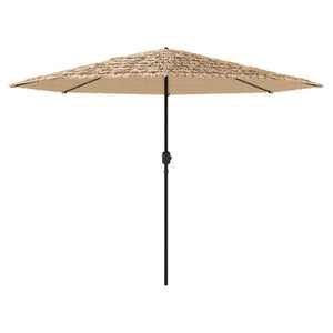 LED Sonnenschirm Braun 324x324 cm