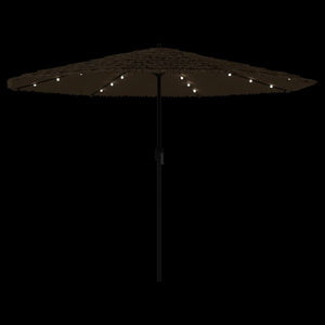 LED Sonnenschirm Braun 324x324 cm