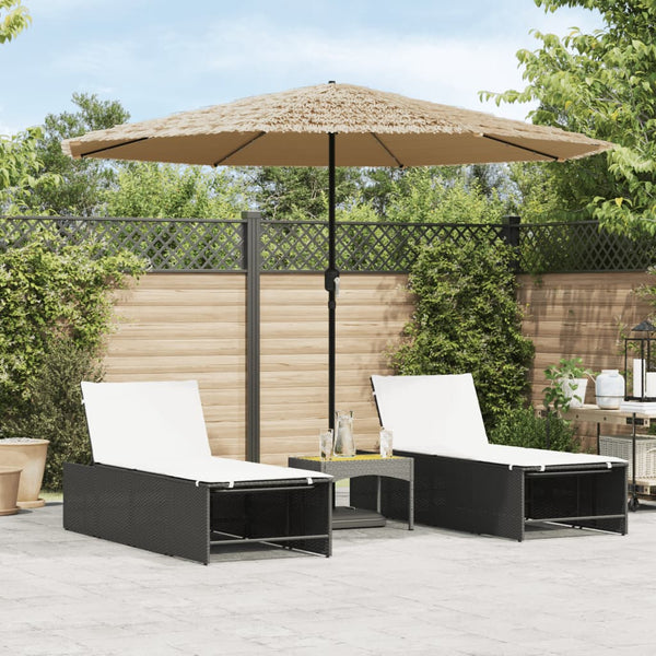 LED Sonnenschirm Braun 324x324 cm