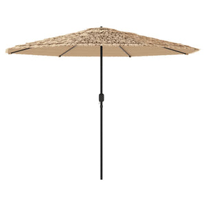 LED Sonnenschirm Braun 388x388 cm