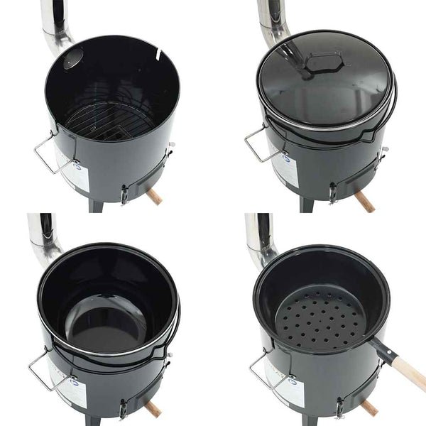 Gulaschkanone mit Rauchabzug & Deckel