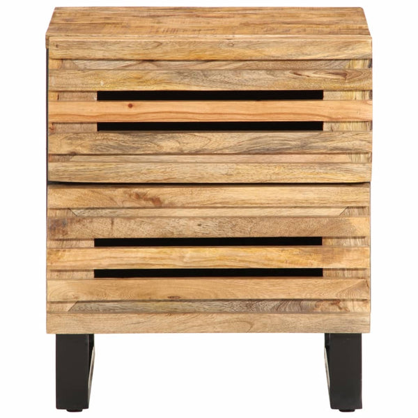 Nachttisch aus Mangoholz 40x34x46 cm