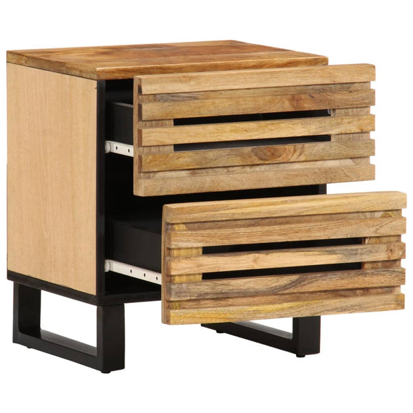 Nachttisch aus Mangoholz 40x34x46 cm