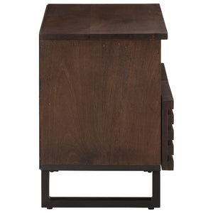 TV-Schrank Braun Mango Massivholz 70 cm