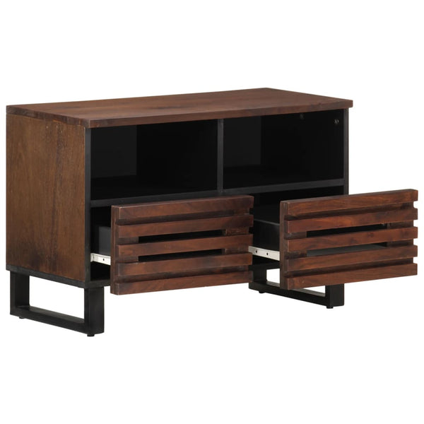 TV-Schrank Braun Mango Massivholz 70 cm