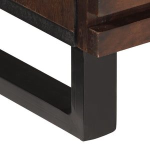 TV-Schrank Braun Mango Massivholz 70 cm