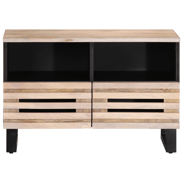 Weißer TV-Schrank Mango Massivholz 70cm