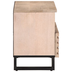 Weißer TV-Schrank Mango Massivholz 70cm