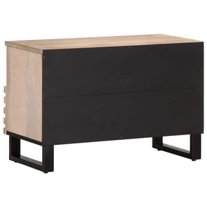 Weißer TV-Schrank Mango Massivholz 70cm
