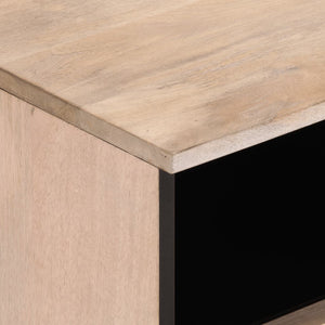 Weißer TV-Schrank Mango Massivholz 70cm