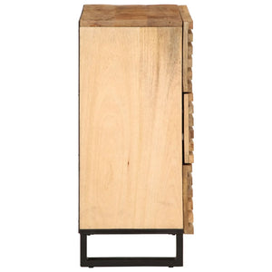 Sideboard 60x34x75 cm Raues Mangoholz