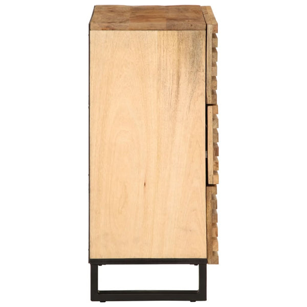 Sideboard 60x34x75 cm Raues Mangoholz