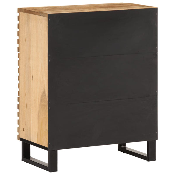 Sideboard 60x34x75 cm Raues Mangoholz