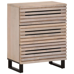 Weißes Sideboard Mango Massivholz 60 cm