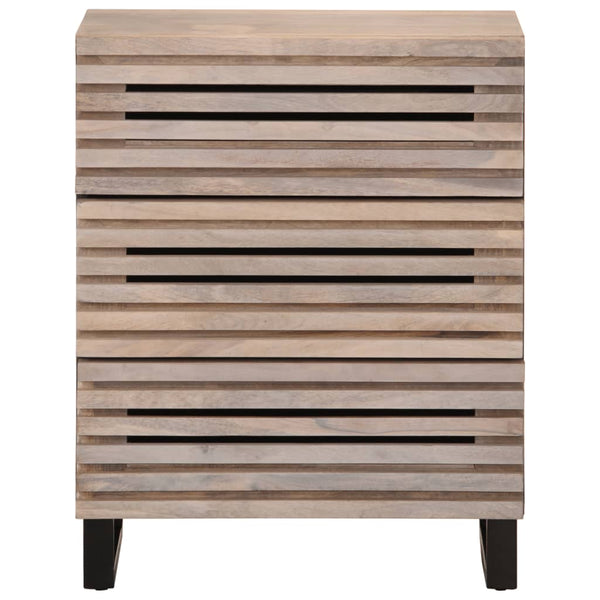 Weißes Sideboard Mango Massivholz 60 cm