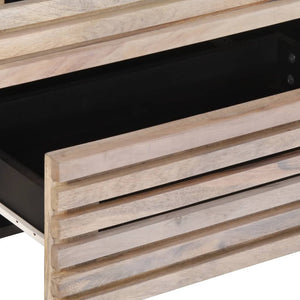 Weißes Sideboard Mango Massivholz 60 cm