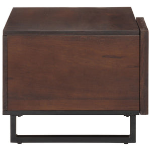 Couchtisch Braun Mango Massivholz 80x51 cm