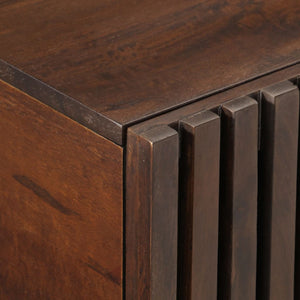 Couchtisch Braun Mango Massivholz 80x51 cm