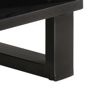 Couchtisch Braun Mango Massivholz 80x51 cm