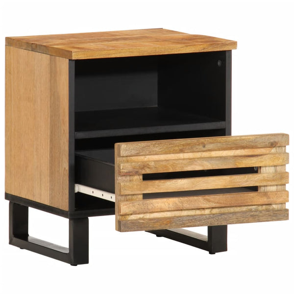 Nachttische 2er Set Mango Massivholz 40 cm
