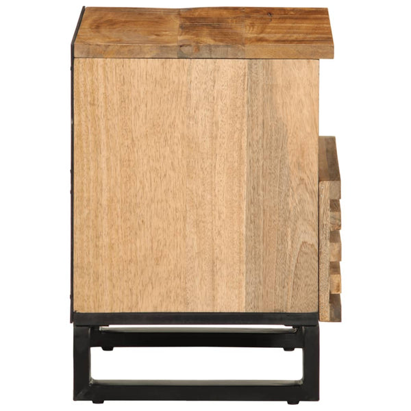 Nachttische 2er Set Mango Massivholz 40 cm