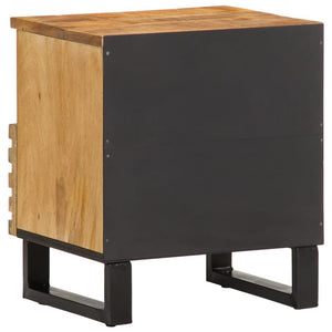 Nachttische 2er Set Mango Massivholz 40 cm