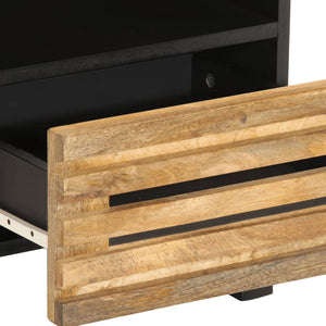 Nachttische 2er Set Mango Massivholz 40 cm