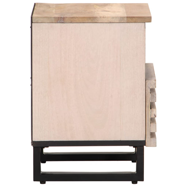 Nachttisch Mango Massivholz 40x34x46 cm