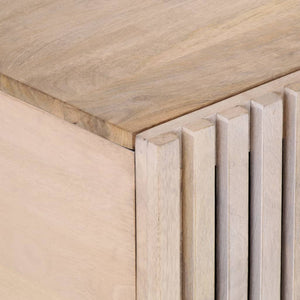 Weißer Couchtisch Mango Massivholz 100x55 cm