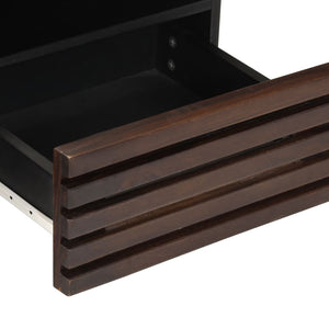 Couchtisch Braun Mango Massivholz 80x55 cm