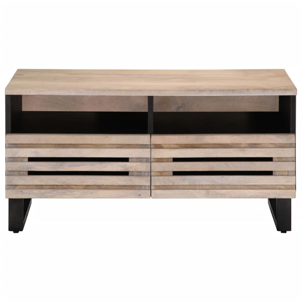 vidaXL Coffee Table 80x55x40 cm Rough Solid Mango Wood
