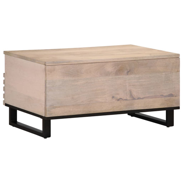 Couchtisch Mango Massivholz 80x55 cm