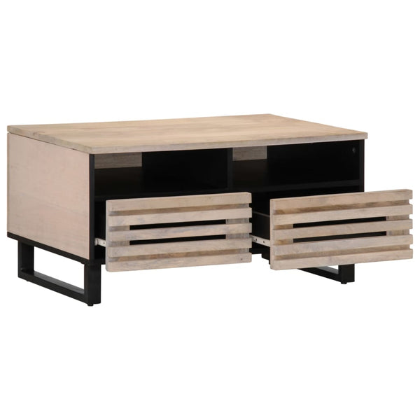 Couchtisch Mango Massivholz 80x55 cm