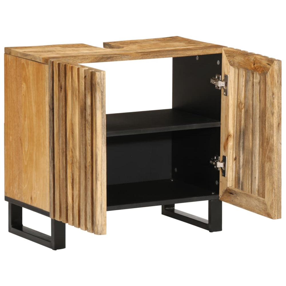 Waschbeckenunterschrank Mango Massivholz 62 cm