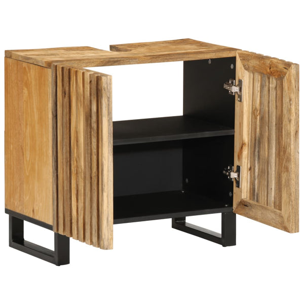 Waschbeckenunterschrank Mango Massivholz 62 cm