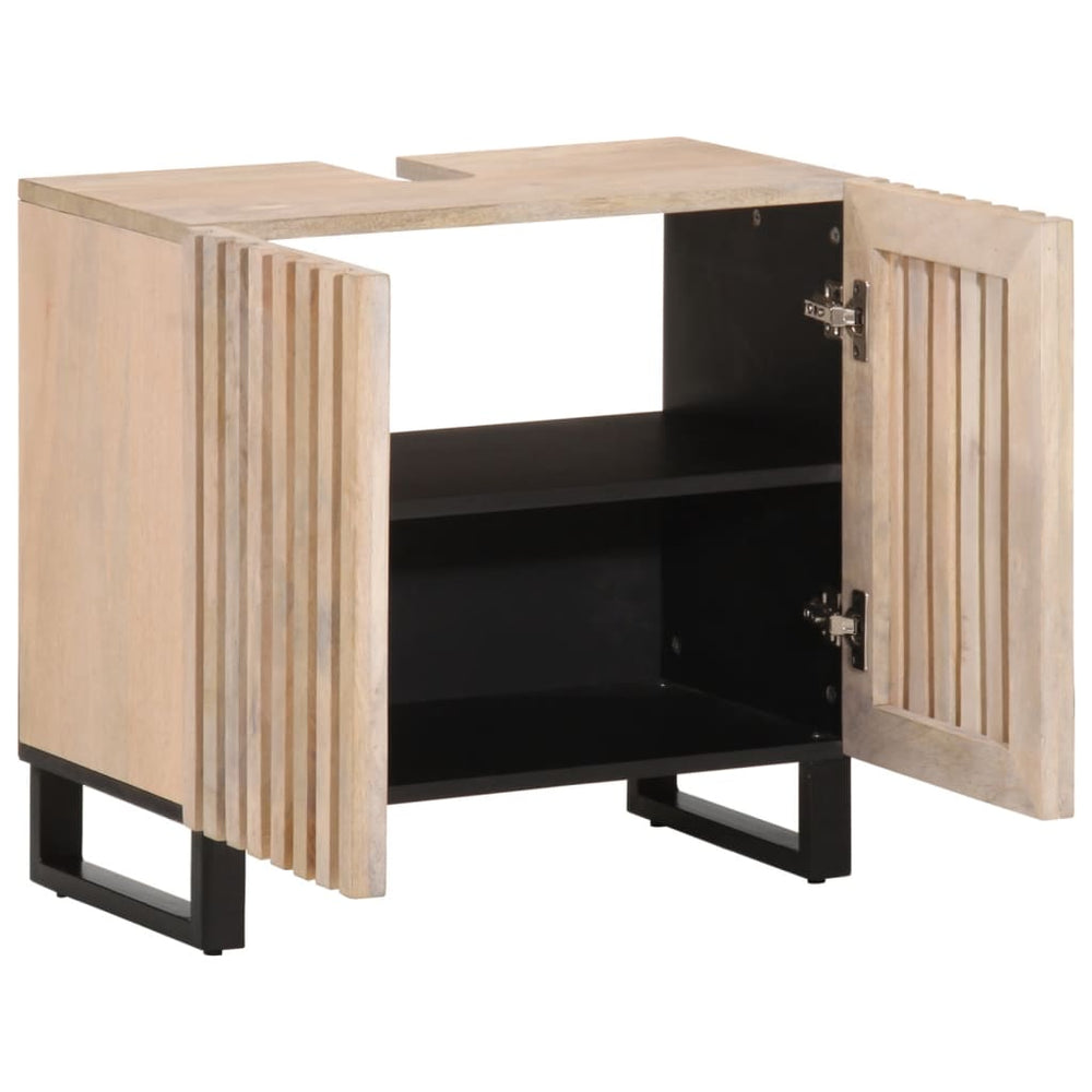 Waschbeckenunterschrank Mango Massivholz 62 cm