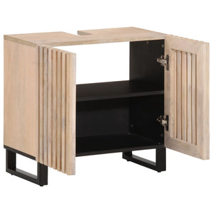 Waschbeckenunterschrank Mango Massivholz 62 cm