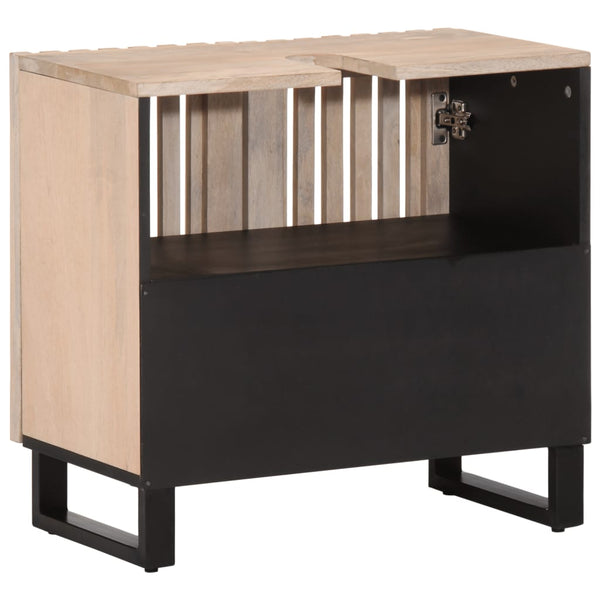 Waschbeckenunterschrank Mango Massivholz 62 cm