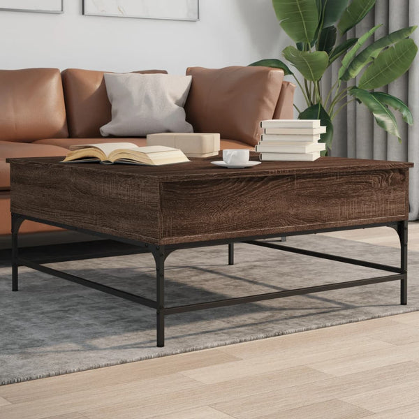 Couchtisch Braun Eichenoptik 95x95 cm