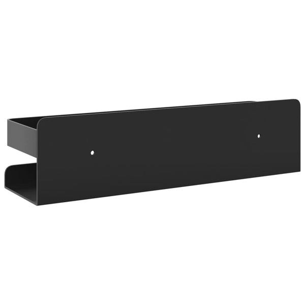 Mattschwarze Duschablage Edelstahl