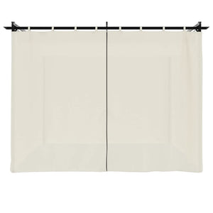 Pavillon mit Vorhängen Creme 3x3 m
