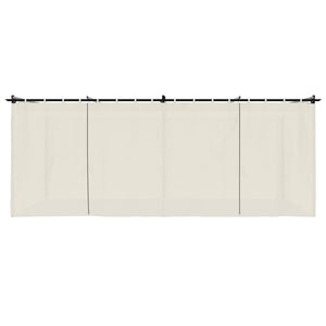 Pavillon mit Vorhängen Creme 6x3 m